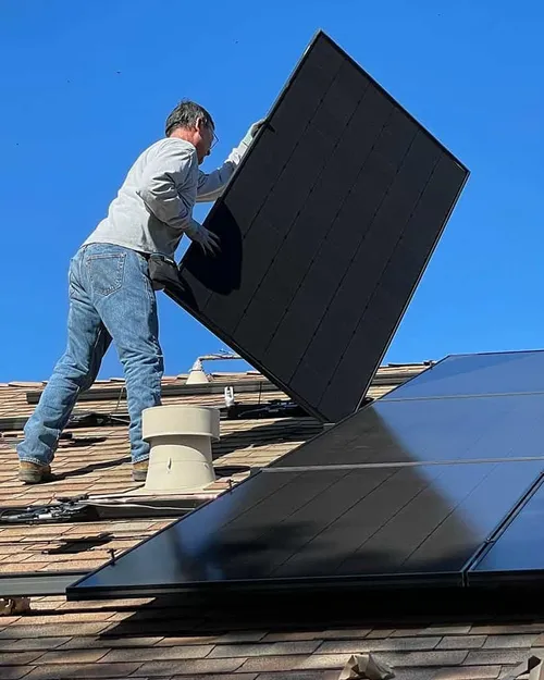 3 Installing solar panels on a shingle roof